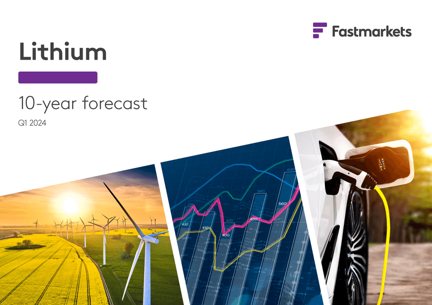 Lithium longterm forecast sample landing page Fastmarkets