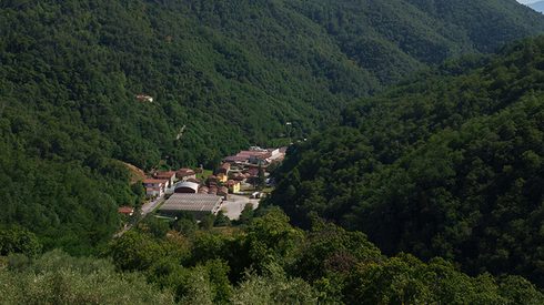 Historic paper factories near Villa Basilica, Tuscany, Italy