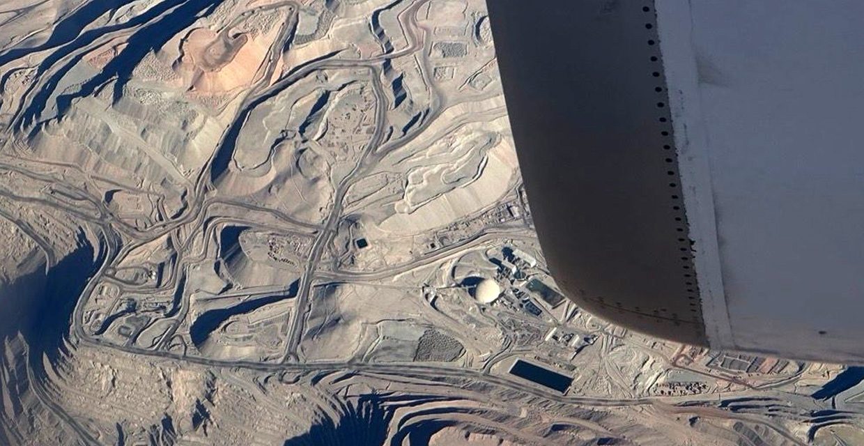 Aerial photo of Mantos Blancos, an open-pit mine located in the Antofagasta region of Chile. Photo courtesy of Julienne C. Raboca