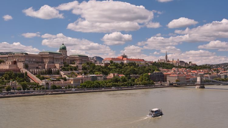 View of Buda Castle from Budapest Marriott