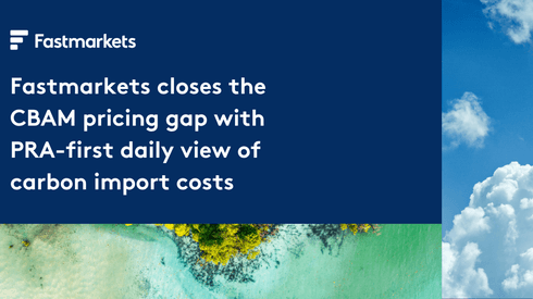 Fastmarkets closes the CBAM pricing gap with daily view of carbon import costs