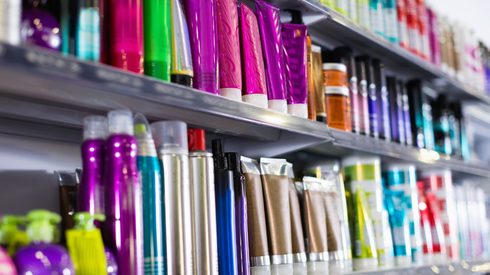 Shelf, Cosmetics, Purple