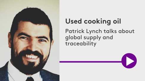 Used cooking oil with Patrick Lynch