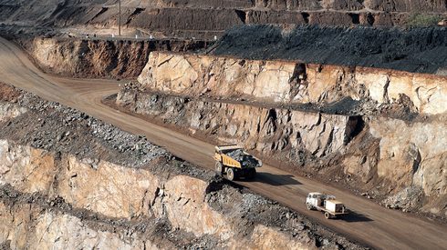 open cut zinc mine