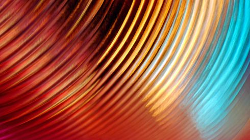 Copper coils up close