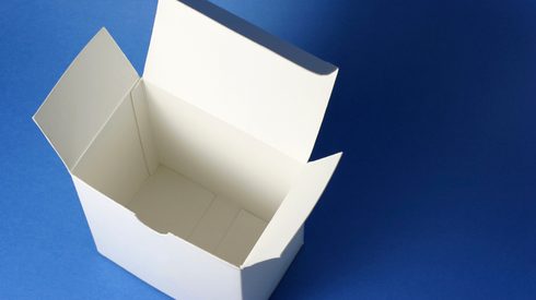 Open paper box