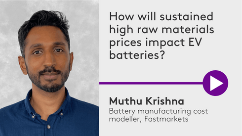 Muthu Krishna high raw materials price and impact on EV batteries video thumbnail image